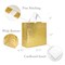 Wrapables Glossy Non-Woven Reusable Gift Bags with Handles for Weddings, Bridal Showers, Parties (Set of 8)